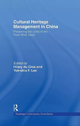 Cultural Heritage Management in China cover