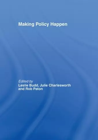 Making Policy Happen cover