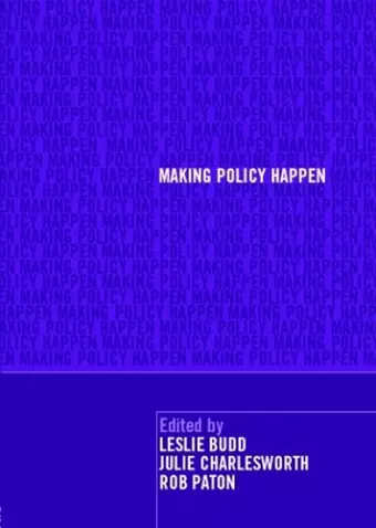 Making Policy Happen cover