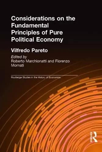 Considerations on the Fundamental Principles of Pure Political Economy cover