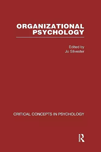 Organizational Psychology cover