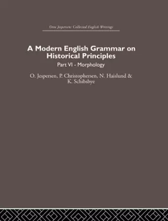 A Modern English Grammar on Historical Principles cover