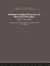 A Modern English Grammar on Historical Principles cover