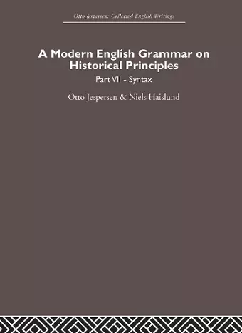 A Modern English Grammar on Historical Principles cover