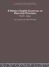 A Modern English Grammar on Historical Principles cover