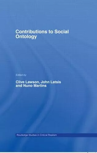 Contributions to Social Ontology cover