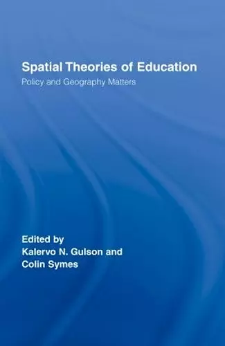 Spatial Theories of Education cover