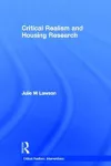 Critical Realism and Housing Research cover