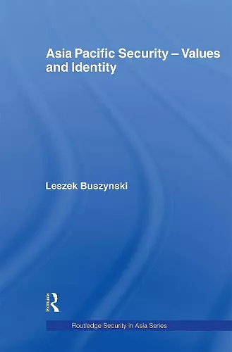 Asia Pacific Security - Values and Identity cover