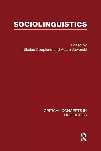 Sociolinguistics cover