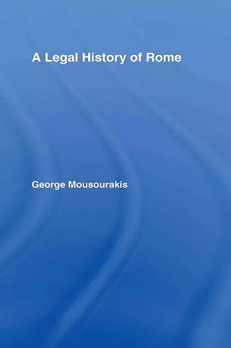 A Legal History of Rome cover