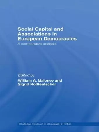 Social Capital and Associations in European Democracies cover