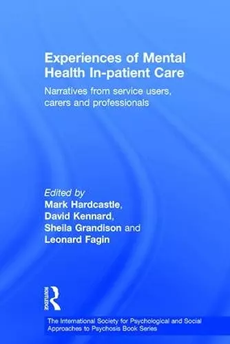 Experiences of Mental Health In-patient Care cover