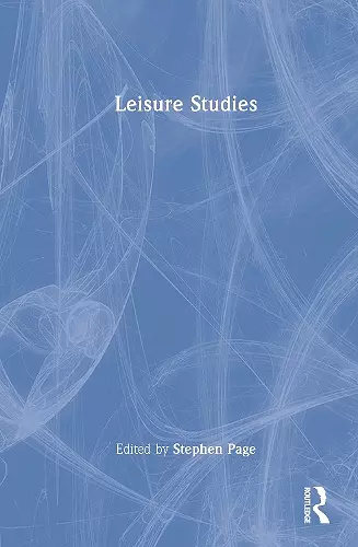 Leisure Studies cover