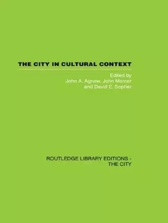 The City in Cultural Context cover