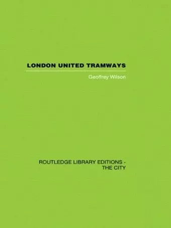 London United Tramways cover