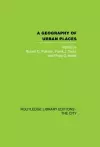 A Geography of Urban Places cover