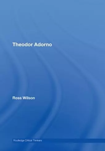 Theodor Adorno cover