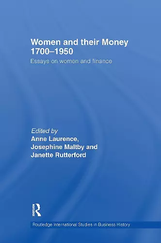 Women and Their Money 1700-1950 cover