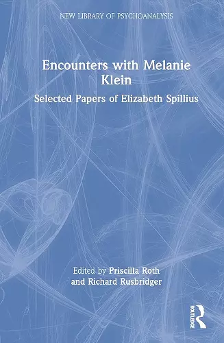 Encounters with Melanie Klein cover