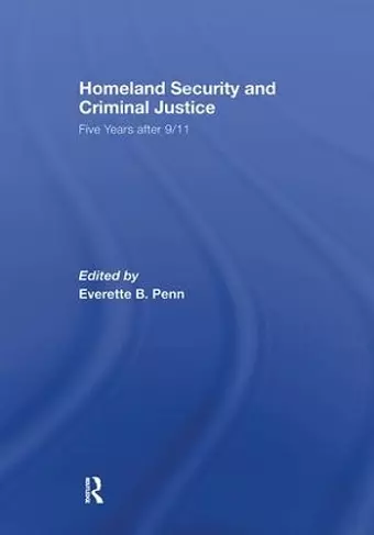 Homeland Security and Criminal Justice cover