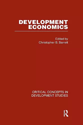 Development Economics cover