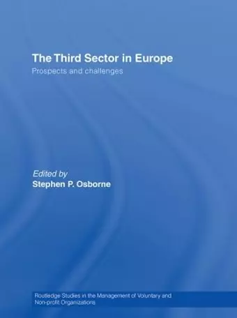 The Third Sector in Europe cover