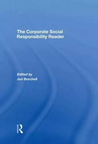 The Corporate Social Responsibility Reader cover