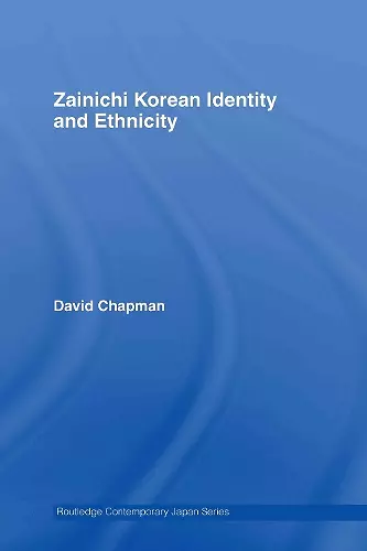 Zainichi Korean Identity and Ethnicity cover