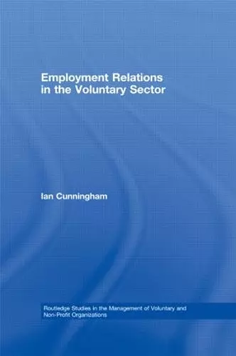 Employment Relations in the Voluntary Sector cover
