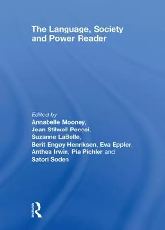 The Language , Society and Power Reader cover