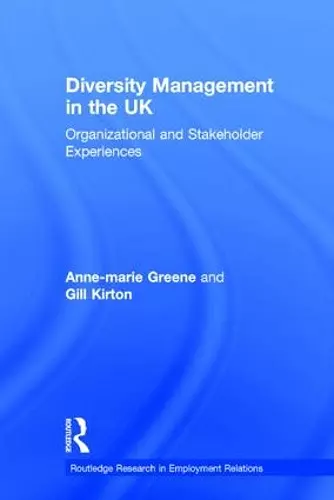 Diversity Management in the UK cover