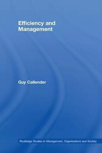 Efficiency and Management cover