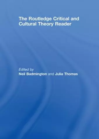 The Routledge Critical and Cultural Theory Reader cover