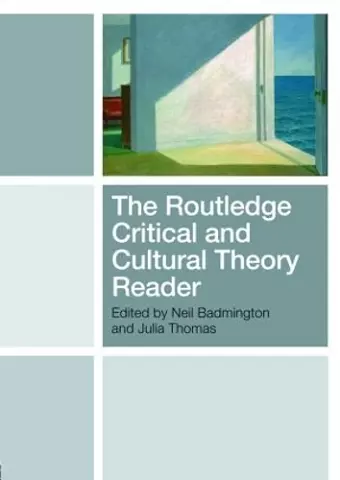 The Routledge Critical and Cultural Theory Reader cover