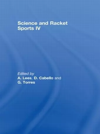 Science and Racket Sports IV cover