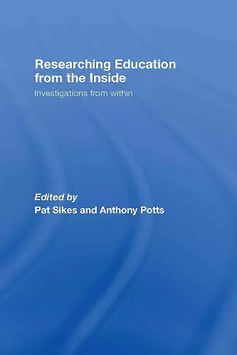 Researching Education from the Inside cover