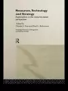 Resources, Technology and Strategy cover