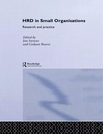 Human Resource Development in Small Organisations cover