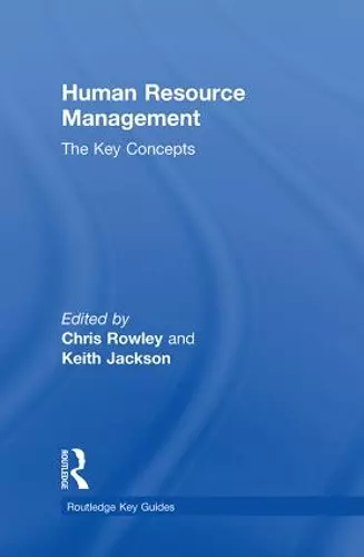 Human Resource Management: The Key Concepts cover