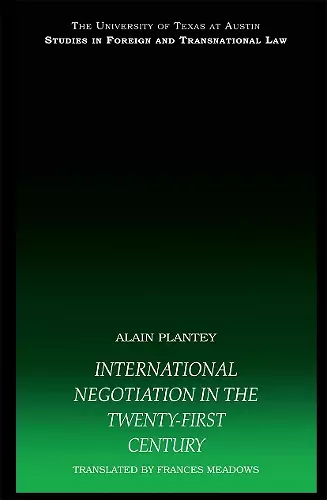 International Negotiation in the Twenty-First Century cover