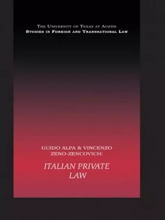 Italian Private Law cover