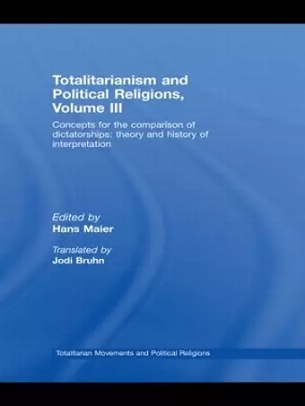 Totalitarianism and Political Religions Volume III cover