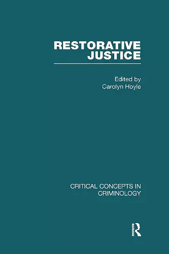 Restorative Justice cover