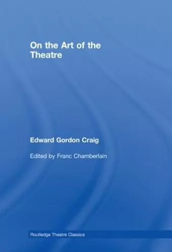 On the Art of the Theatre cover