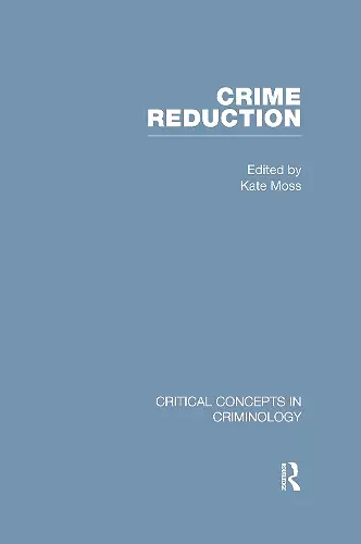 Crime Reduction cover