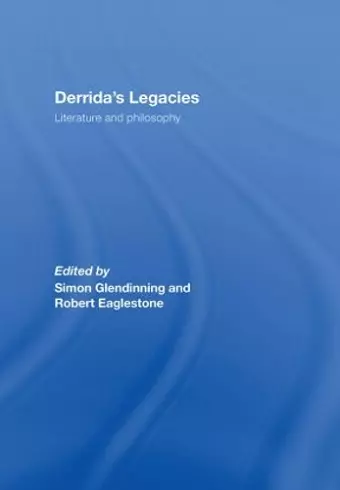 Derrida's Legacies cover