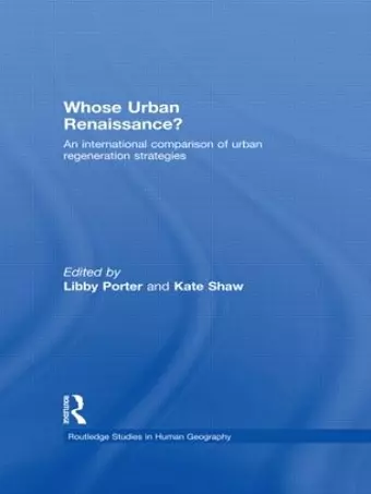 Whose Urban Renaissance? cover