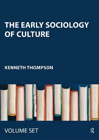 The Early Sociology of Culture cover