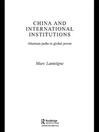 China and International Institutions cover